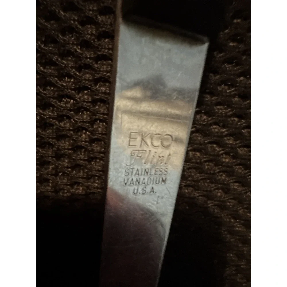 Vtg MCM EKCO Flint Vanadium Stainless Steel 12